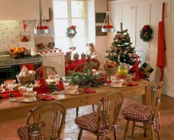 Kitchen Christmas Ornaments
 Shabby in love Christmas kitchen decor ideas