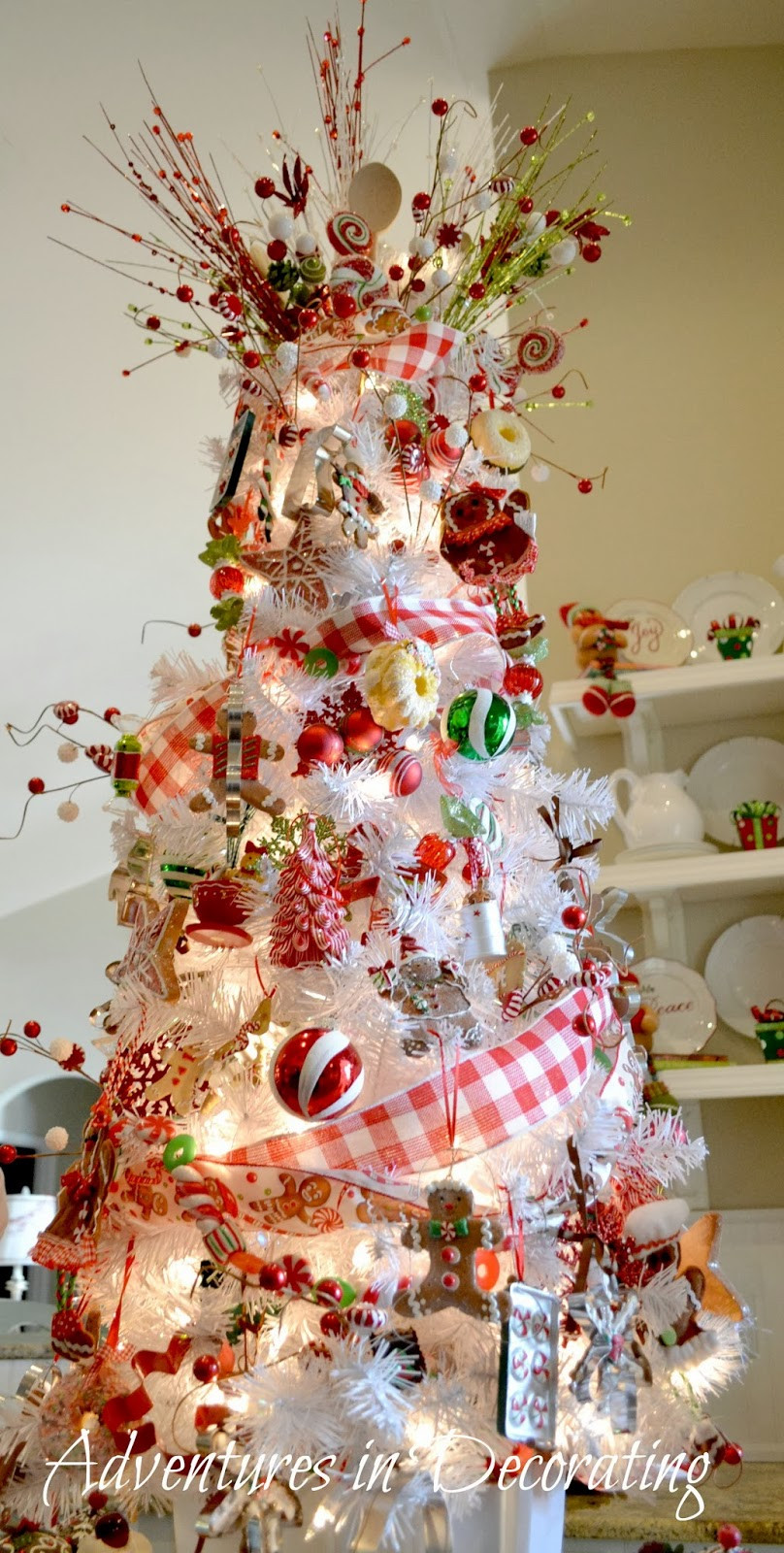 Kitchen Christmas Trees
 Adventures in Decorating Our Christmas Great Room and