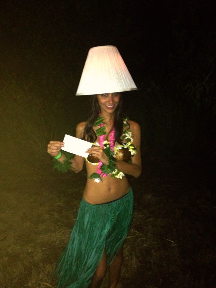 Lamp Shade Halloween Costume
 17 Best images about Hula Girl Lamp on Pinterest