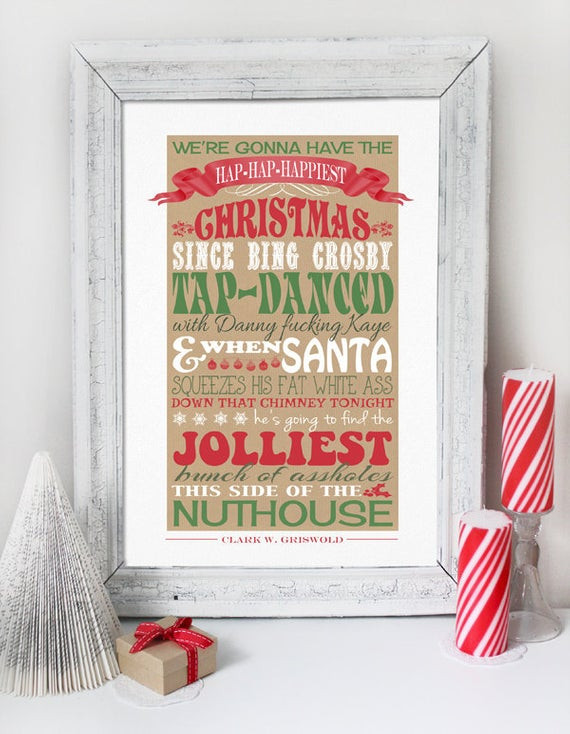 Lampoon'S Christmas Vacation Quotes
 Christmas Vacation Quote INSTANT DOWNLOAD by SassabyParties