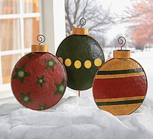 Large Outdoor Christmas Balls
 Christmas Ornaments Yard Stakes Outdoor Holiday