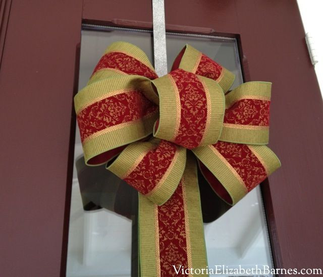 Large Outdoor Christmas Bows
 How to make a bow a step by step tutorial