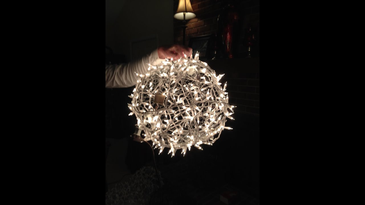 Large Outdoor Christmas Light Balls
 Giant Lighted Christmas Balls How to Hang them on a Tree