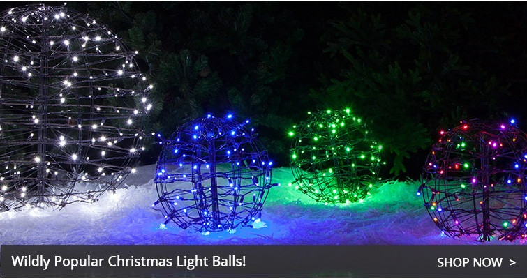 Large Outdoor Christmas Light Balls
 Outdoor Christmas Decorations