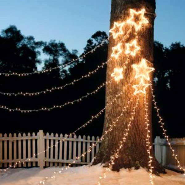 Large Outdoor Christmas Star
 10 Cool Ideas to Decorate Garden or Yard Trees for Christmas