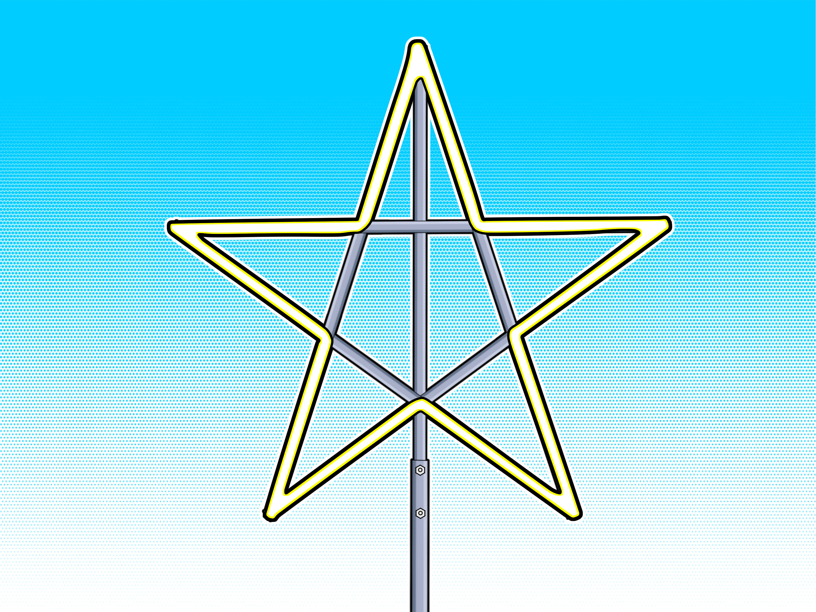 Large Outdoor Christmas Star
 How to Make a Christmas Star 9 Steps with