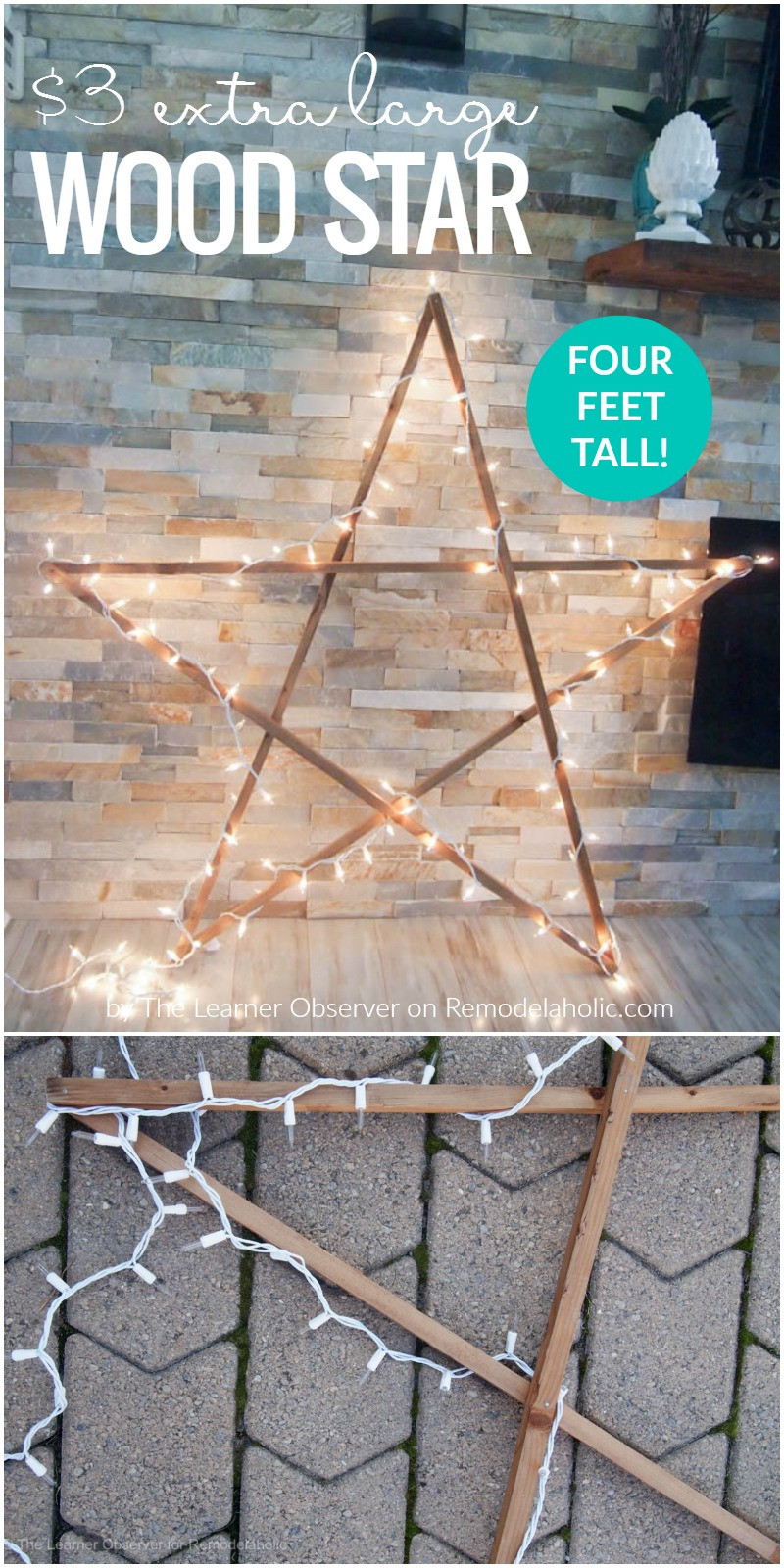 Large Outdoor Christmas Star
 Remodelaholic