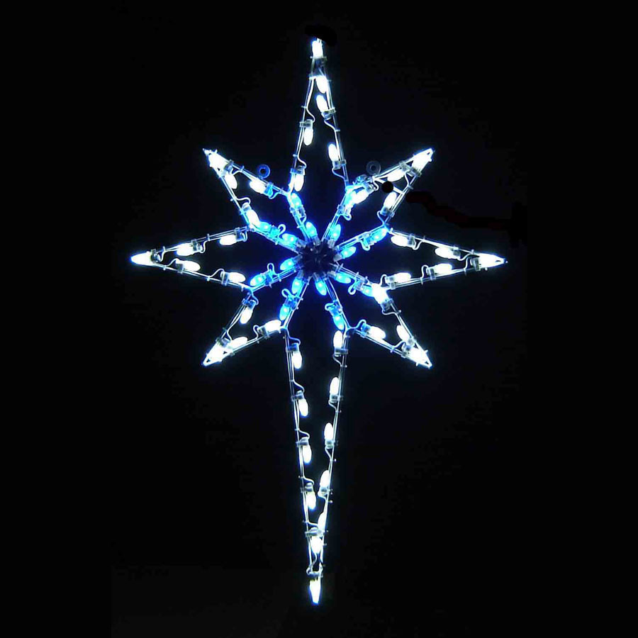 Large Outdoor Christmas Star
 LED Star of Bethlehem 4 8 Blue & White