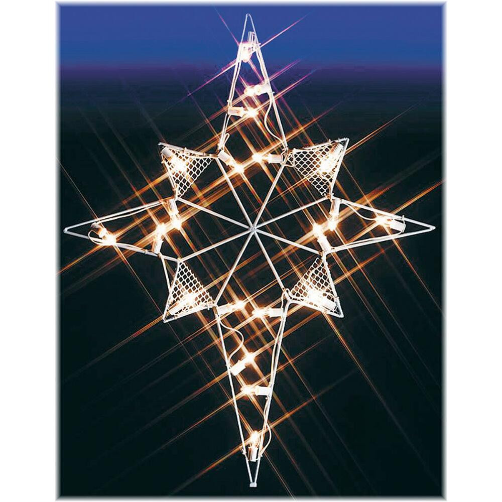 Large Outdoor Christmas Star
 Silhouette Star Bethlehem Lighted LED Wire Frame Shape