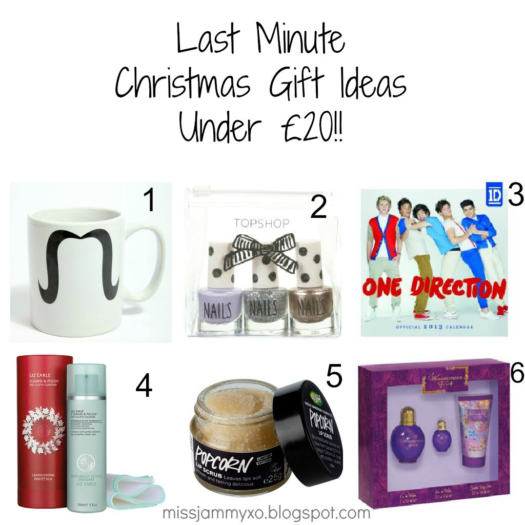 Last Minute Christmas Gift Ideas
 Miss Jammyxo Last Minute Christmas Gift Ideas Under £20