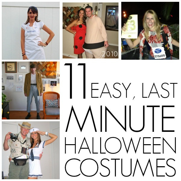 Last Minute DIY Costume
 Last minute homemade Halloween costumes C R A F T