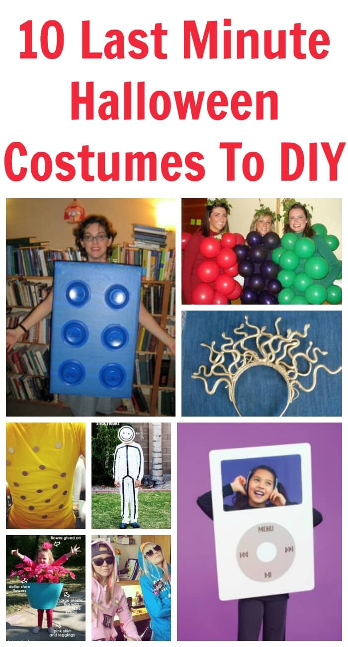 Last Minute DIY Costume
 10 Last Minute Halloween Costumes To DIY at the last minute