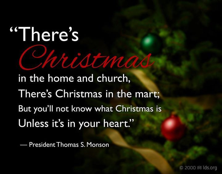 Lds Christmas Quotes
 Christmas Thomass Monson Quotes QuotesGram