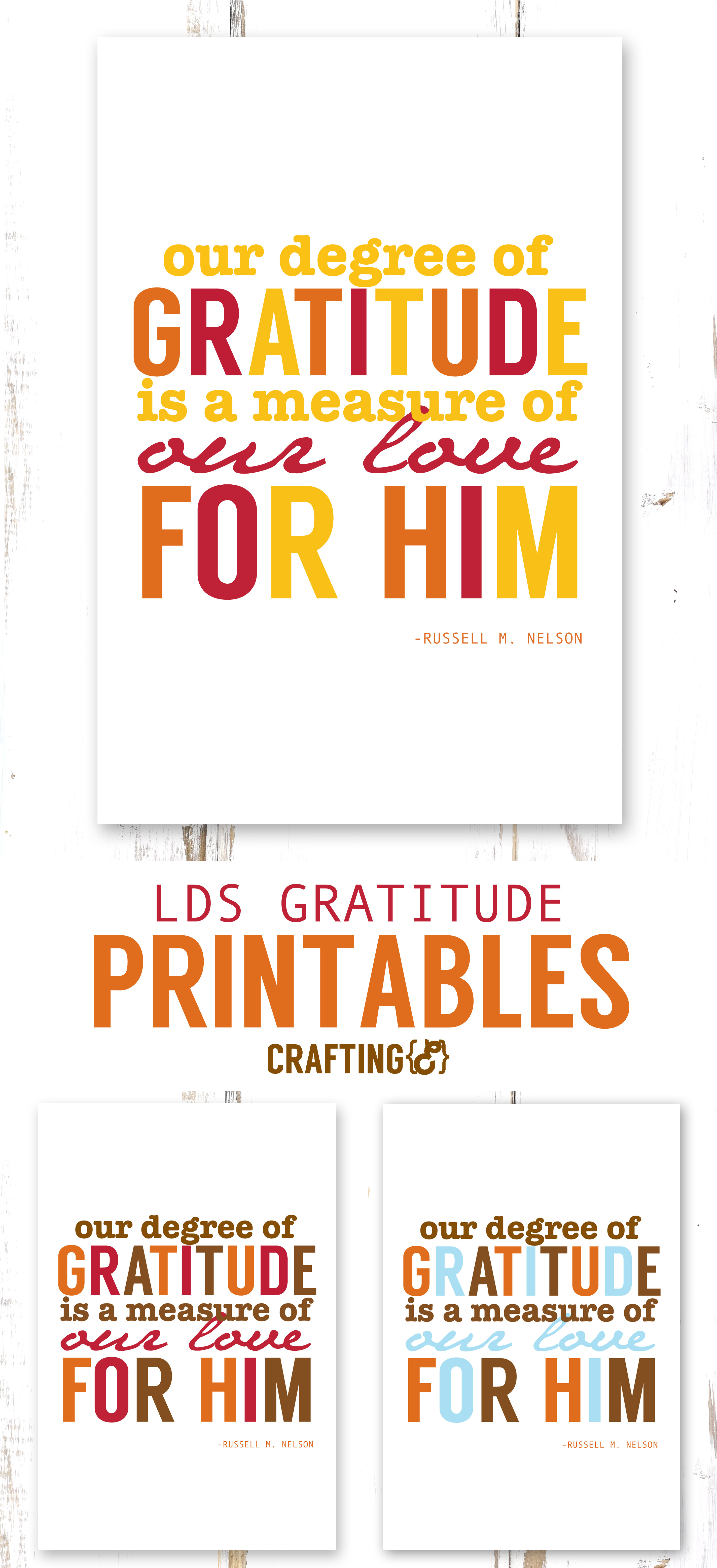 Lds Thanksgiving Quotes
 LDS Gratitude Printable Craftinge E