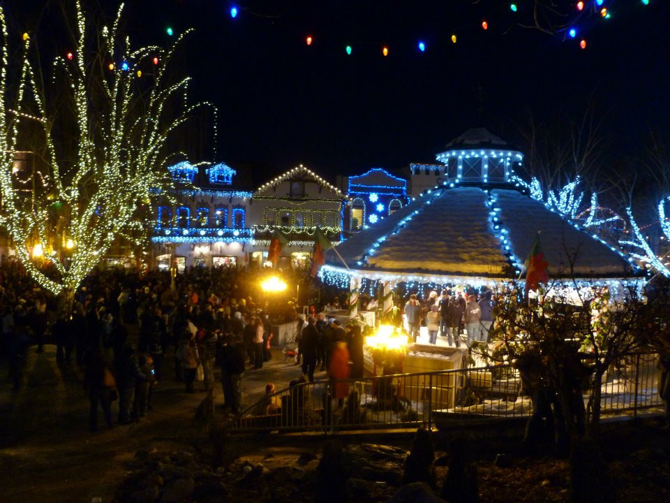 Leavenworth Christmas Lighting
 Leavenworth – Bavarian Christmas fun right here in the USA