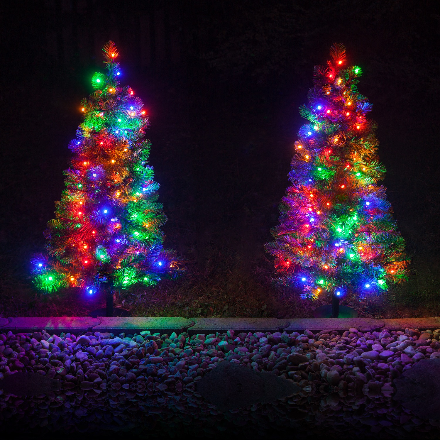 Led Outdoor Christmas Tree
 Outdoor Decorations 2 Walkway Pre Lit Winchester Fir