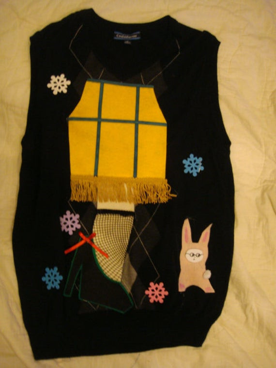 Leg Lamp Christmas Sweater
 Items similar to leg lamp ugly christmas sweater tacky