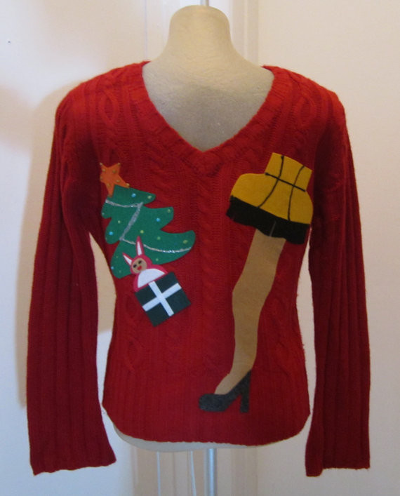 Leg Lamp Christmas Sweater
 Leg Lamp Sweater A Christmas Story Ugly from MotherFrakers on