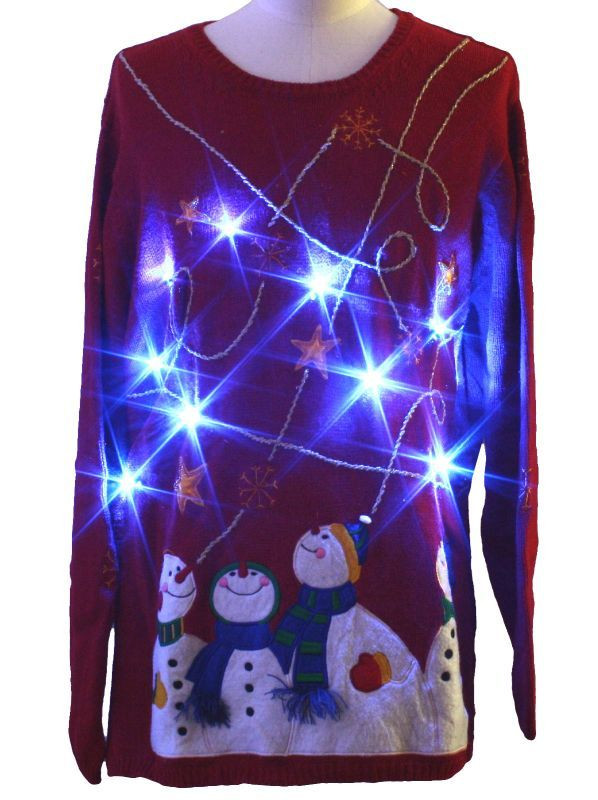 Light Up Christmas Sweater DIY
 25 unique DIY ugly Christmas sweater with lights ideas on
