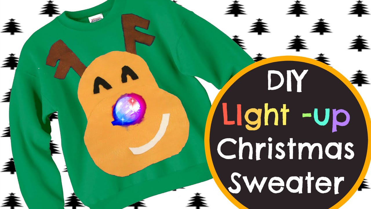 Light Up Christmas Sweater DIY
 DIY Light up Christmas Sweater