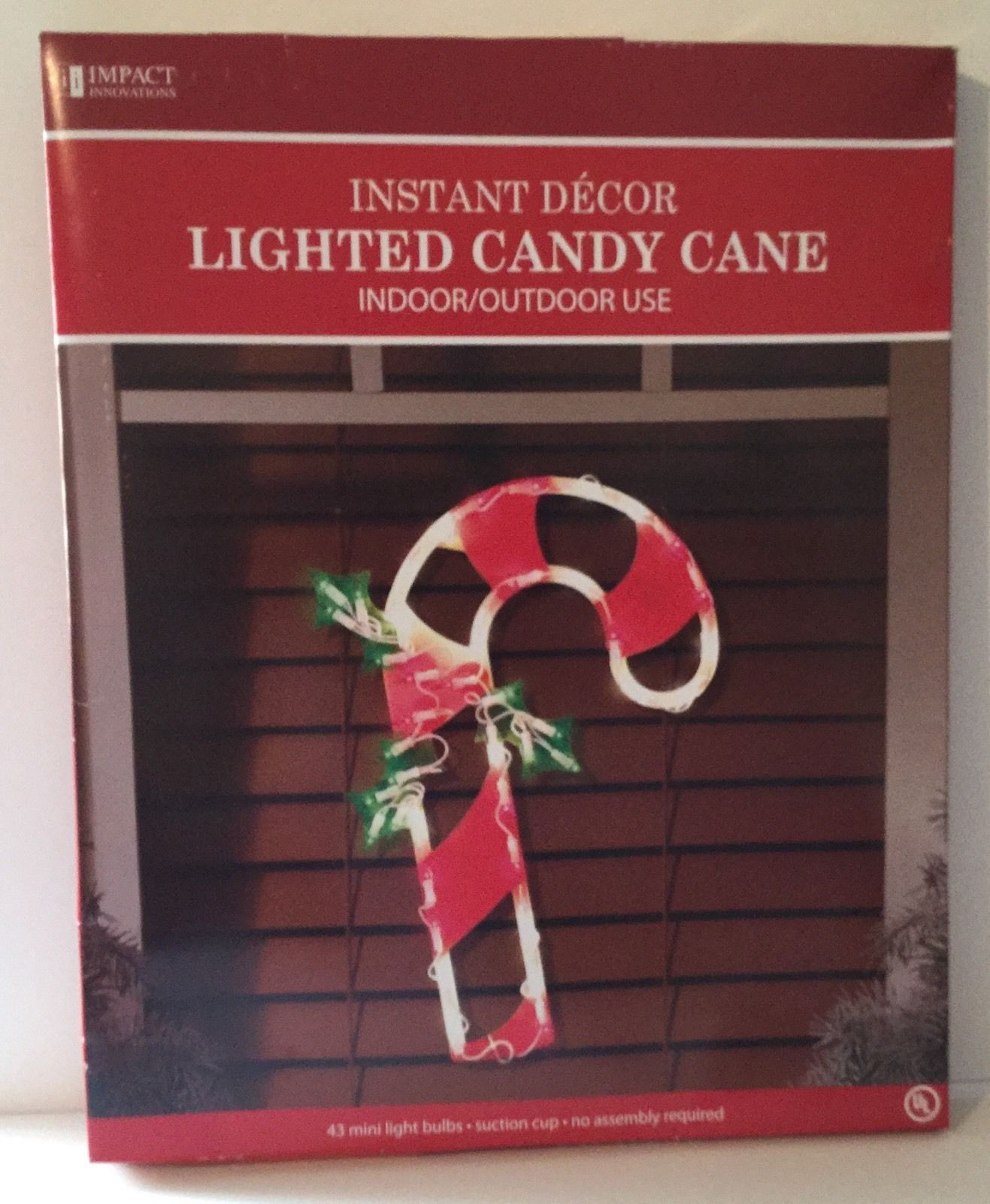 Lighted Christmas Window Decorations Indoor
 CANDY CANE SILHOUETTE Lighted Holiday Window Decoration