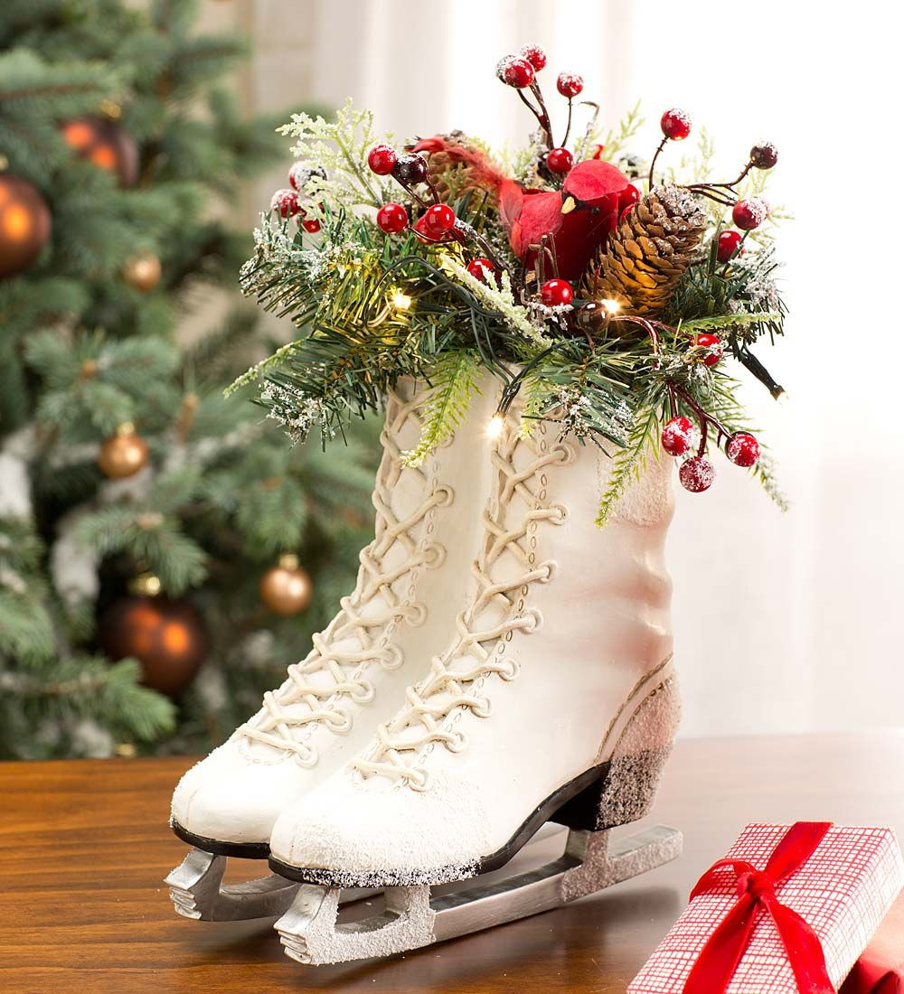 Lighted Indoor Christmas Decorations
 Lighted Ice Skate Holiday Décor