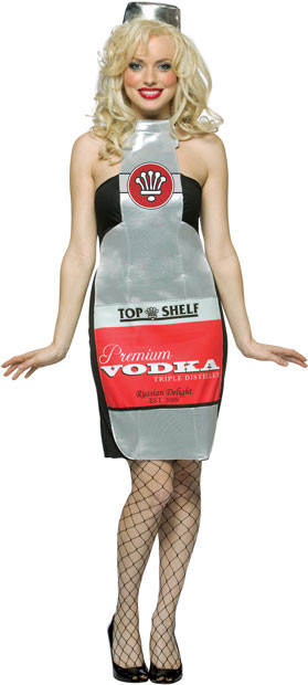 Liquor Cabinet Halloween Costumes
 Adult y Vodka Bottle Costume