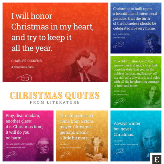 Literary Christmas Quotes
 20 greatest Christmas quotes from literature