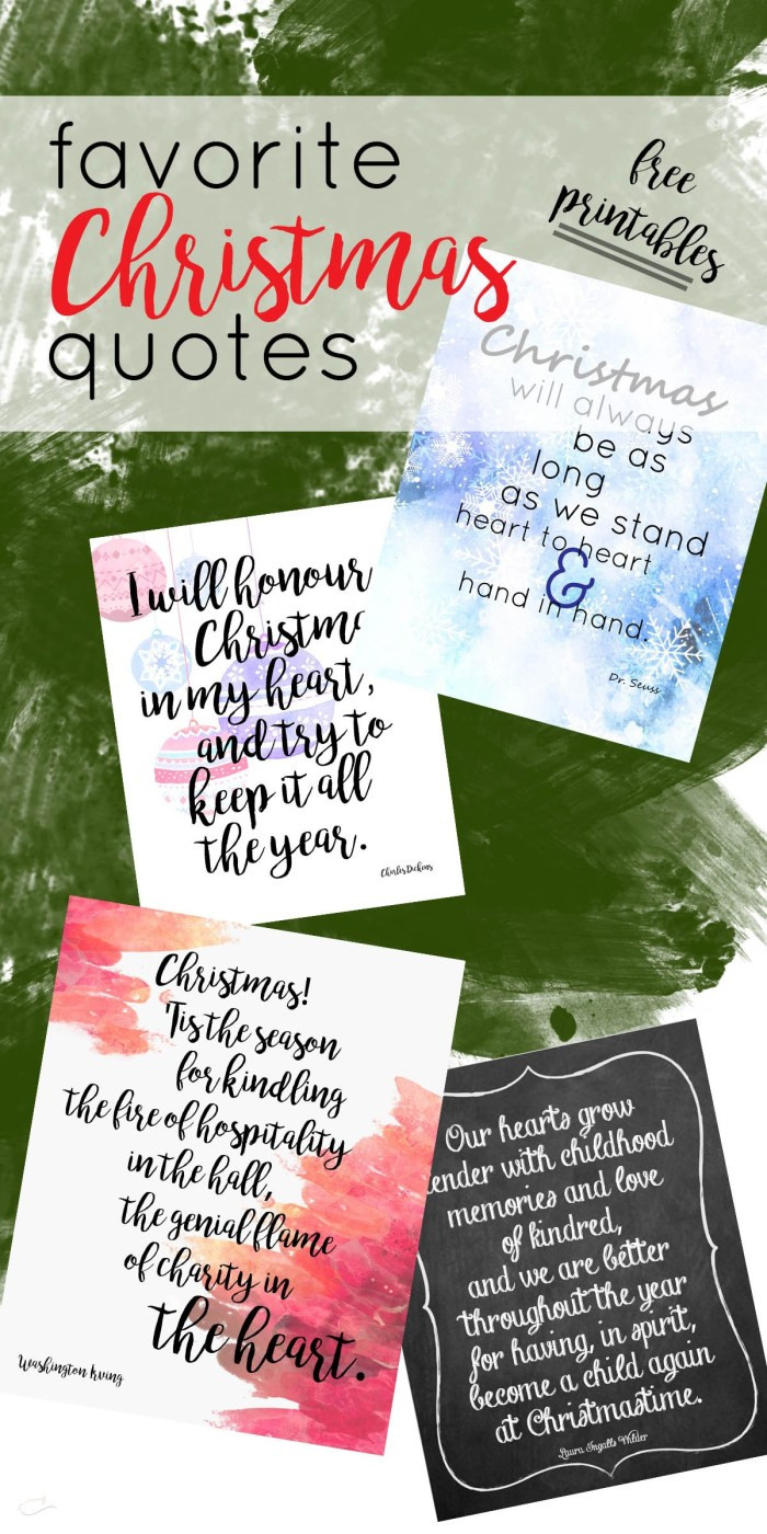 Literary Christmas Quotes
 favorite literary Christmas quotes and printables Little
