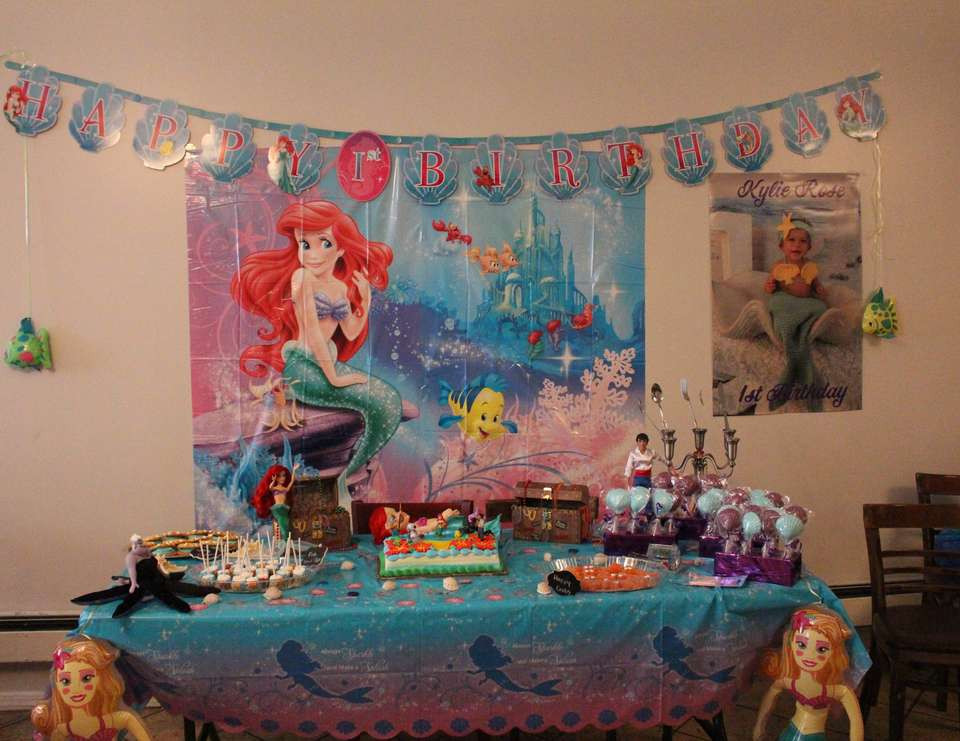 Little Mermaid 1St Birthday Party Ideas
 Little Mermaid Birthday "Kylie Rose s Little Mermaid 1st
