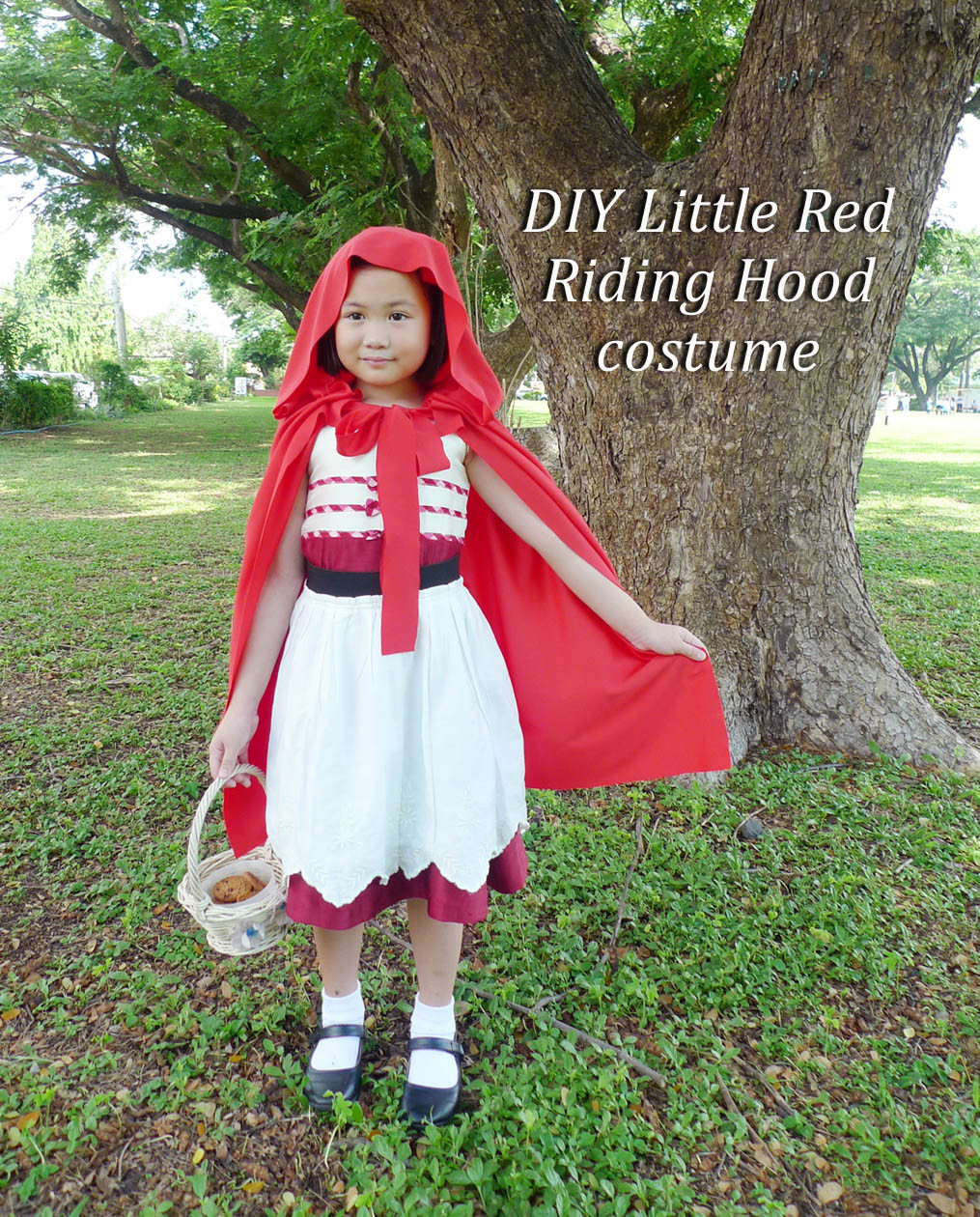 Little Red Riding Hood Costume DIY
 MrsMommyHolic DIY Little Red Riding Hood Costume