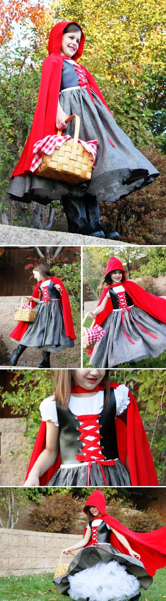 Little Red Riding Hood Costume DIY
 Little Red Riding Hood DIY Halloween Costume Make your