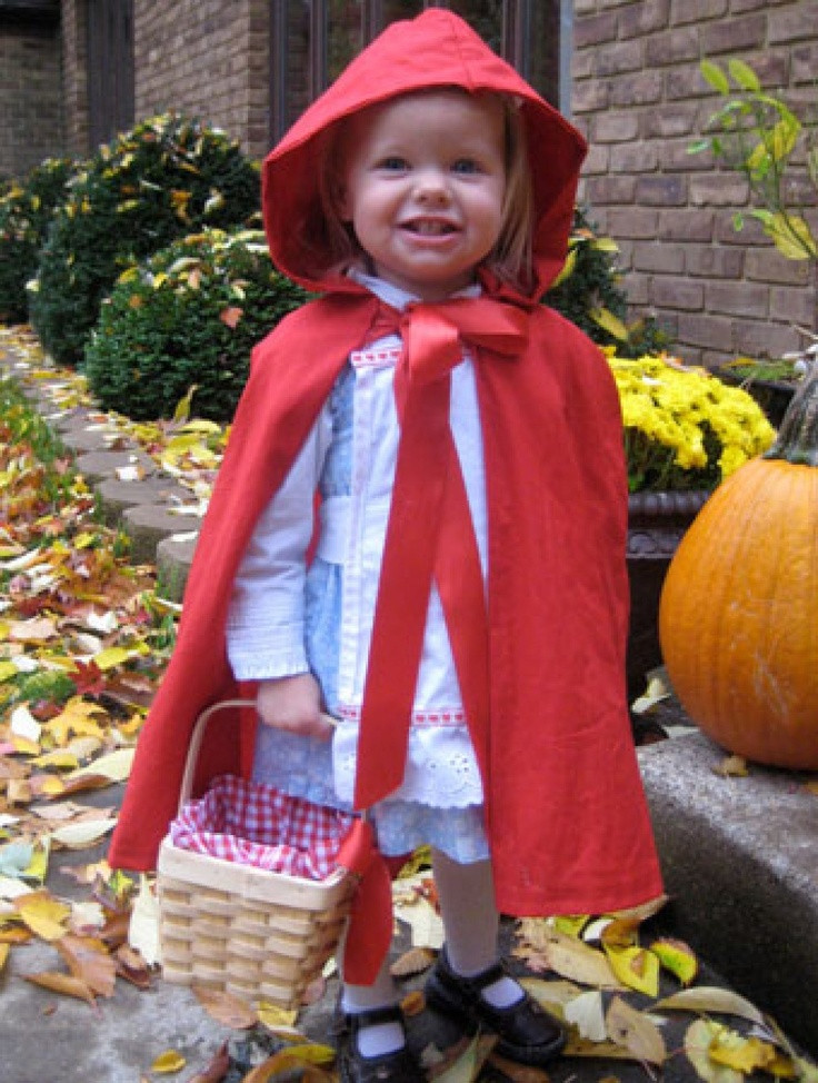 Little Red Riding Hood Costume DIY
 75 Cute Homemade Toddler Halloween Costume Ideas