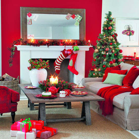 Living Room Christmas Decorations
 33 Best Christmas Country Living Room Decorating Ideas
