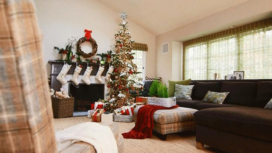 Living Room Decorated For Christmas
 Pretty Christmas Living Rooms