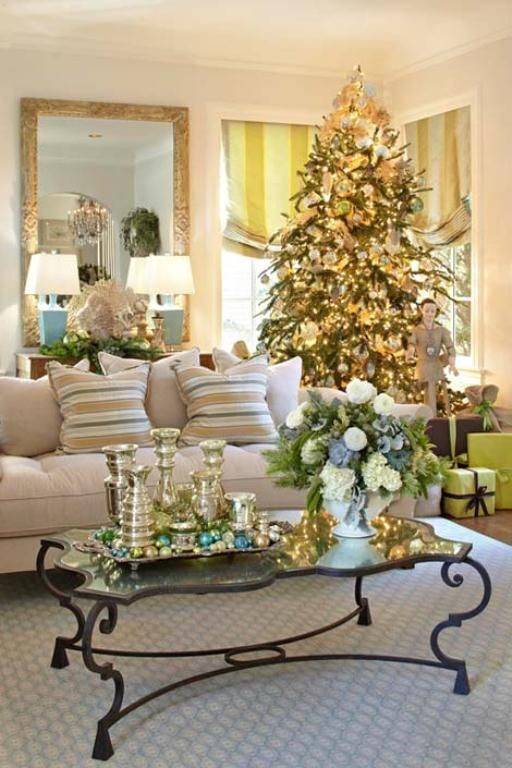 Living Room Decorated For Christmas
 55 Dreamy Christmas Living Room Décor Ideas DigsDigs