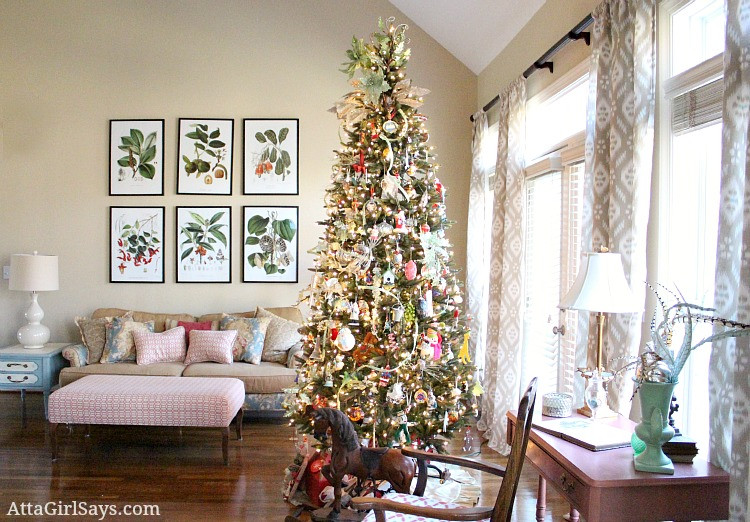 Living Room Decorated For Christmas
 Christmas 2012 Home Tour Atta Girl Says