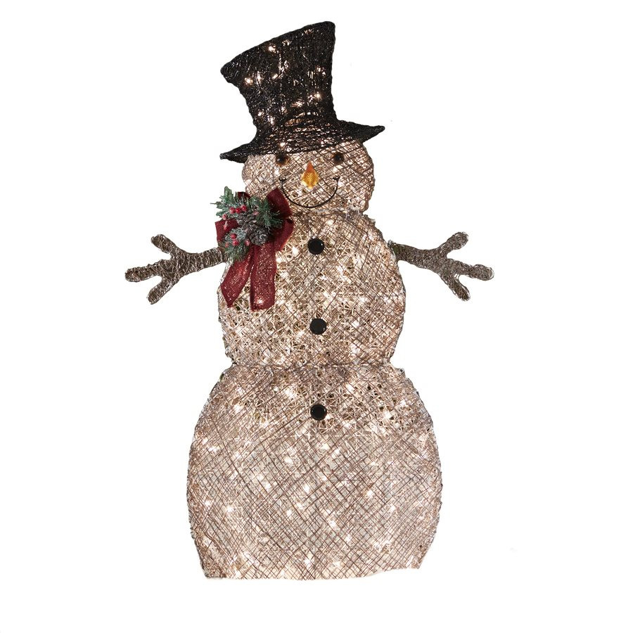 Lowes Outdoor Christmas Lights
 Holiday Living 48 in Lighted Vine Snowman Outdoor