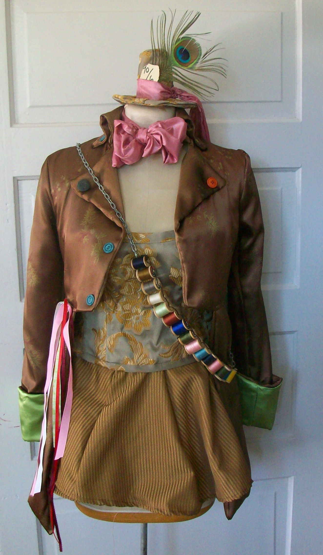 Mad Hatter Costume DIY
 Female Mad Hatter custom corset costume