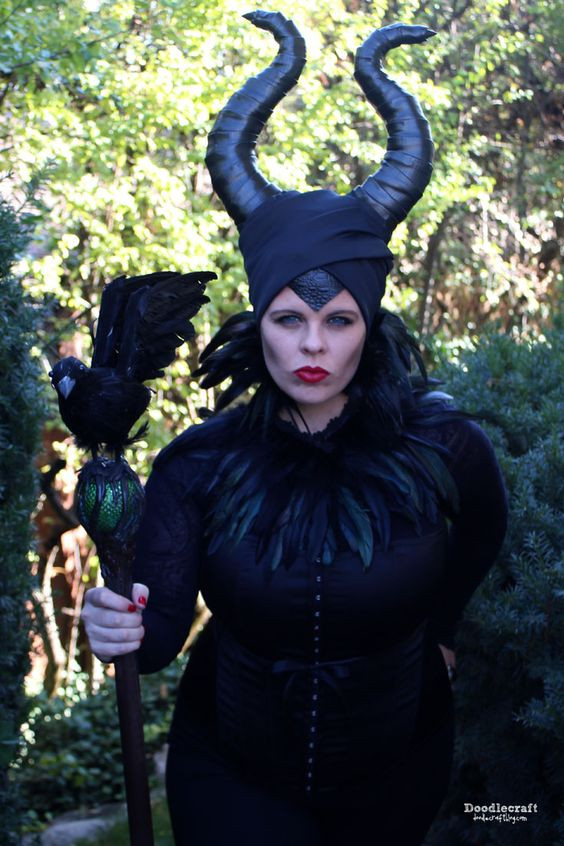 Maleficent DIY Costume
 Maleficent Costume How to make raven staff and horn