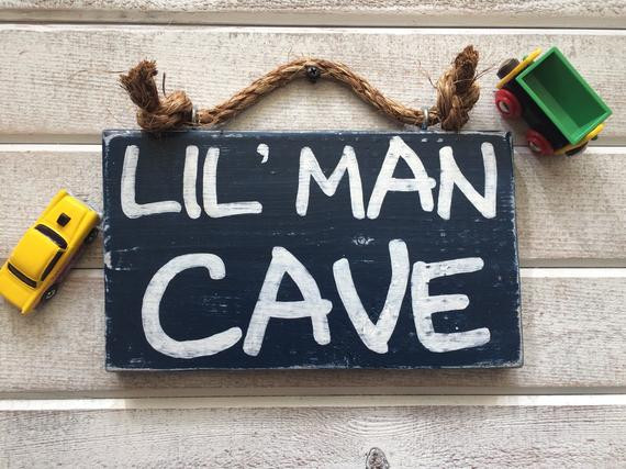 Man Cave Christmas Gifts
 Man cave sign lil man cave sign little boy ts ts for