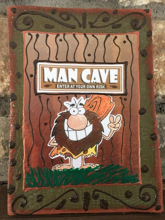 Man Cave Christmas Gifts
 Man Cave Sign Man cave Wall decor t for by PondScumCeramics