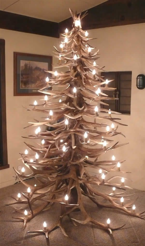 Man Cave Christmas Tree
 35 best Antler Christmas Trees images on Pinterest