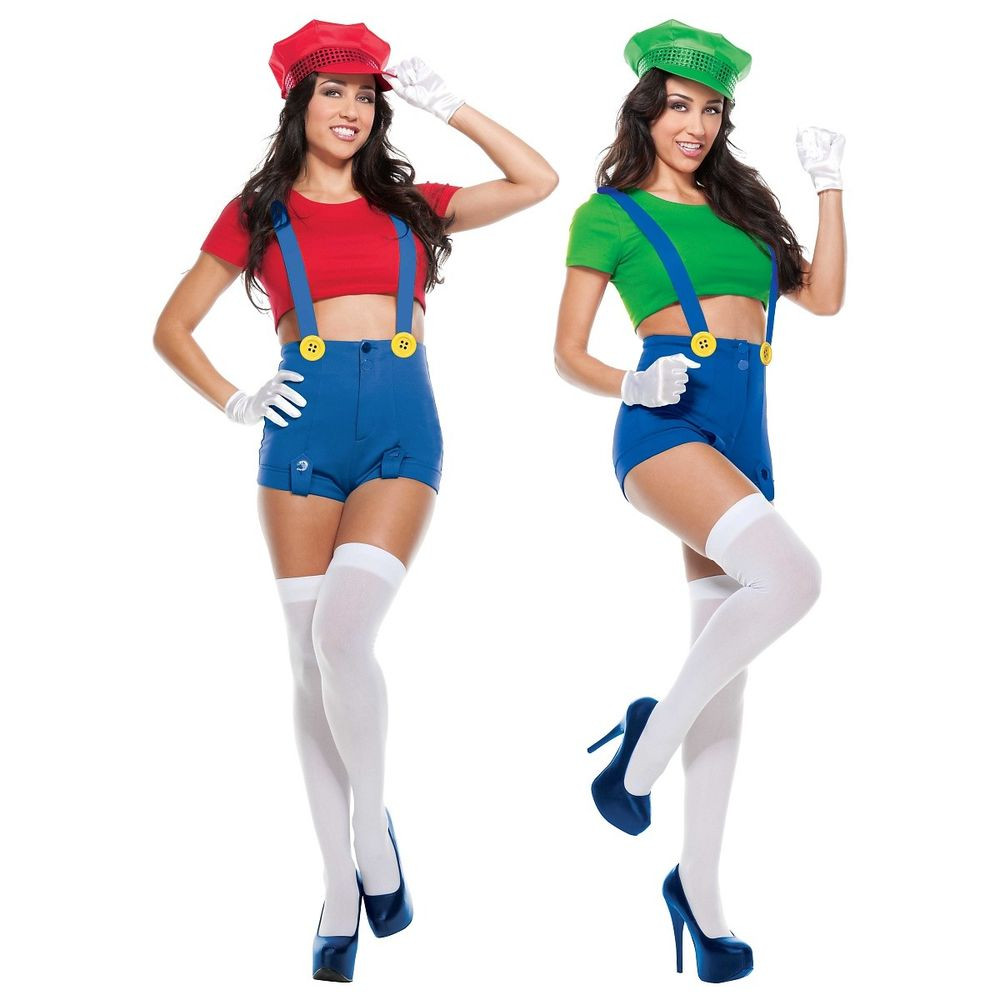 Mario And Luigi DIY Costumes
 y Mario and Luigi Costumes Adult Womens Group Ideas