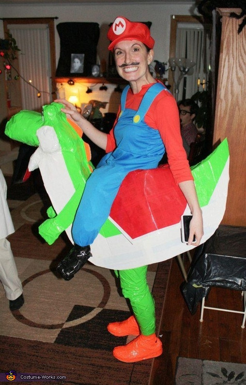 Mario Costume DIY
 Mario Riding Yoshi Costume