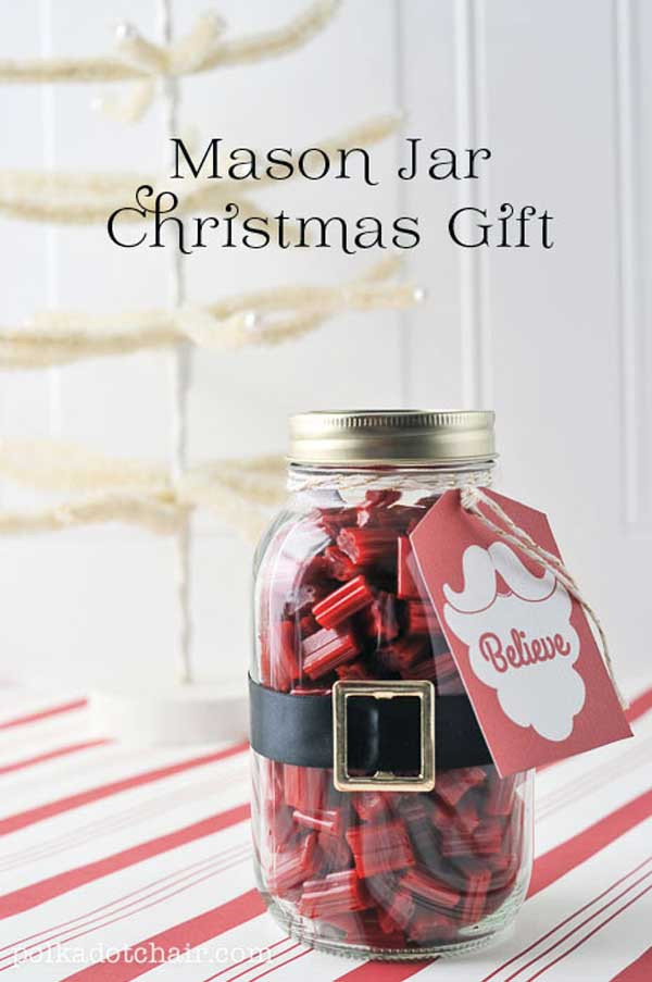 Mason Jar Christmas Gift Ideas
 22 Quick and Cheap Mason Jar Crafts Filled With Holiday Spirit