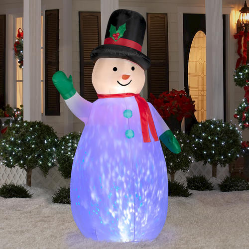 Menards Outdoor Christmas Decorations
 90" Kaleidoscope Snowman Airblown Inflatable at Menards