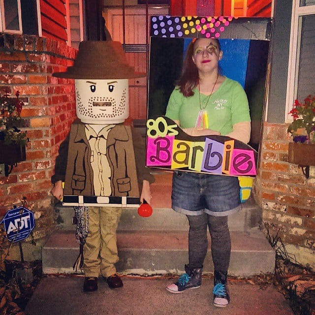 Mens 80S Costumes DIY
 Lego Indiana Jones and 80s Barbie