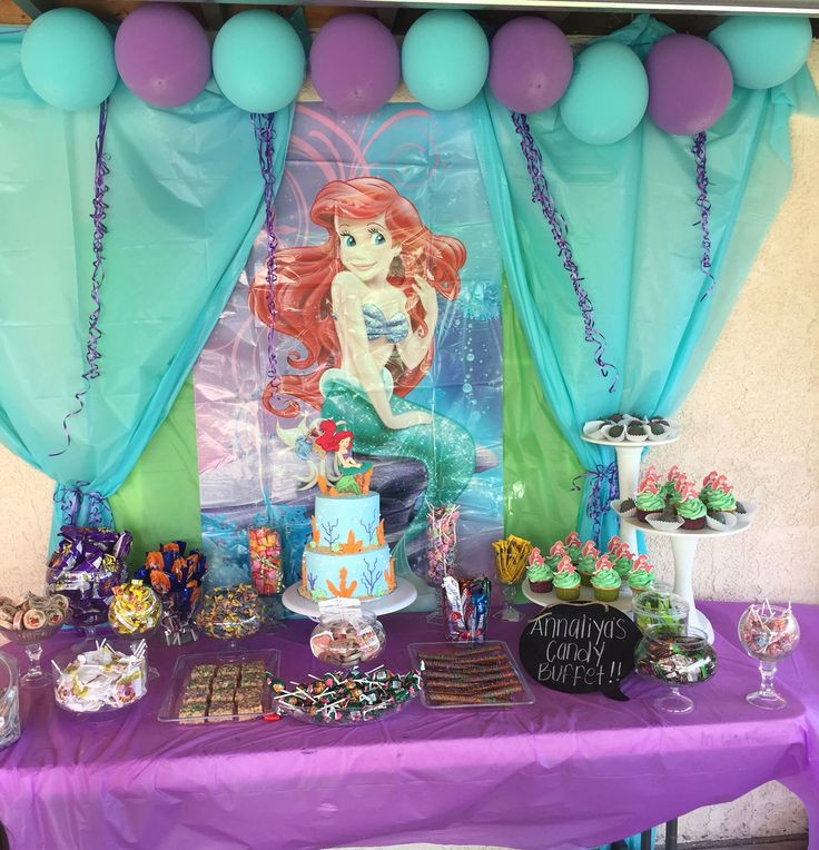 Mermaid Ariel Party Ideas
 Annaliyas little Mermaid Candy Table