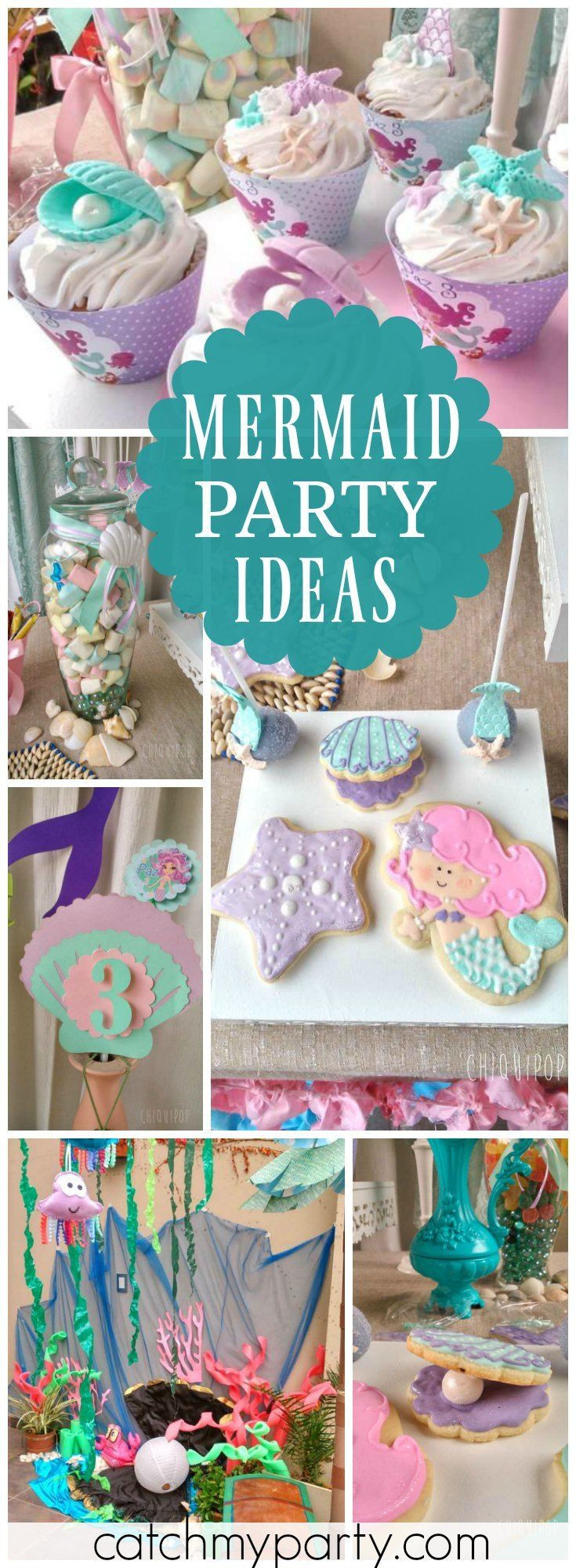 Mermaid Birthday Party Ideas Pinterest
 1000 images about Mermaid Party Ideas on Pinterest